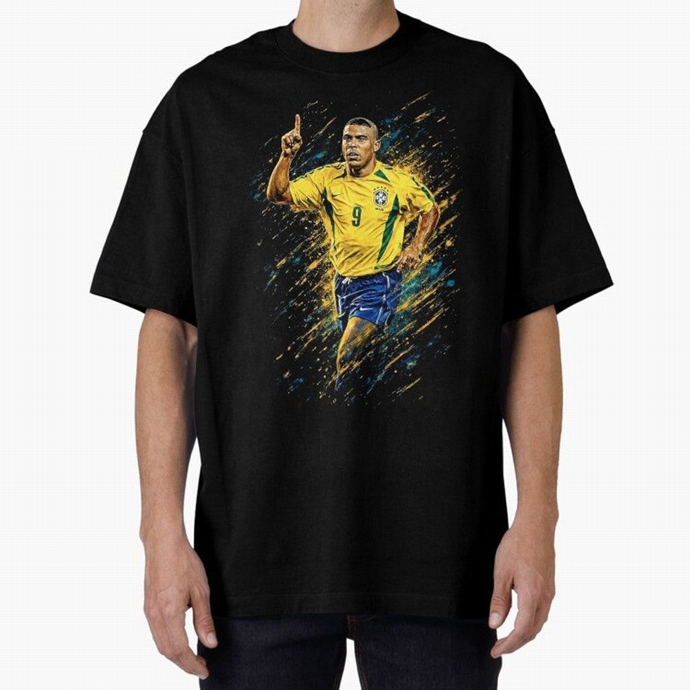R9 Ronaldo Football Legend Oversized T-Shirt Celebrate the Next Chapter of the FIFA World Cup 2026 Journey through Mbappe and Neymar Highlights, Brazil Pride, Champion Mindset, Group Stage Buzz, Knockout Tension and Passionate Fan Culture; Made for