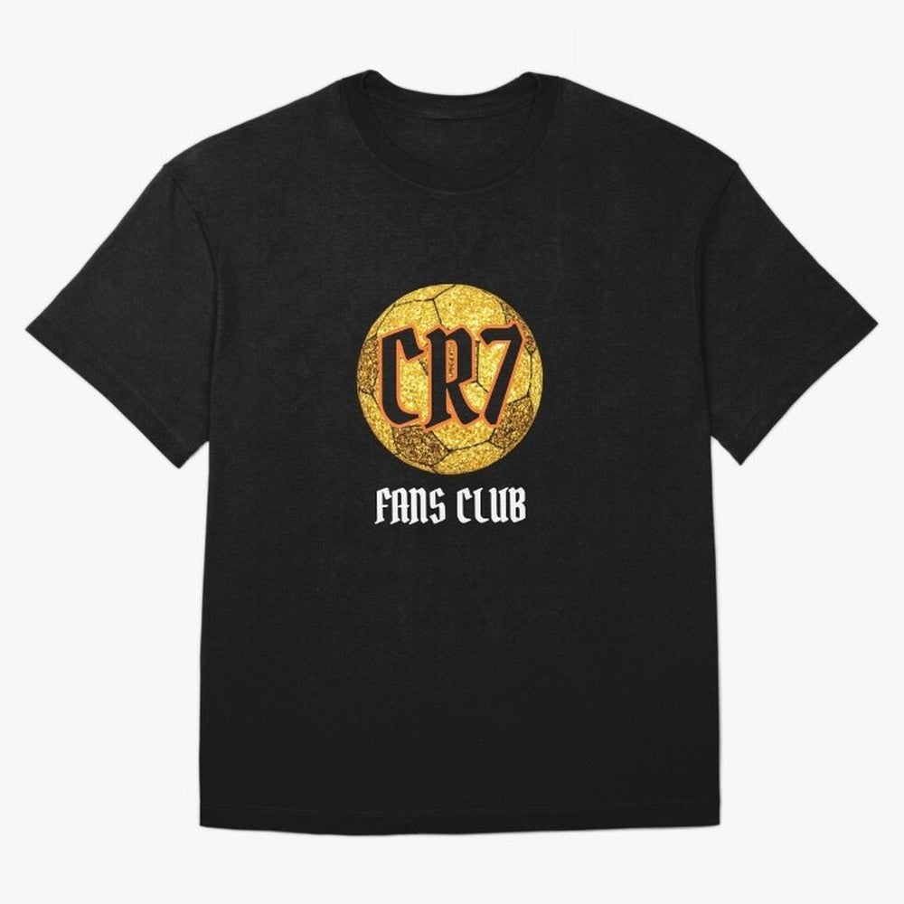 CR7 BLK 2 Oversized T-Shirt Show Your Love for FIFA World Cup 2026 Group Stage for Fans of Messi, CR7 and Mbappe and Brazil, Portugal and Argentina, Bringing Championship Spirit, Famous Goals, Roaring Crowds and International Football Unity; Made