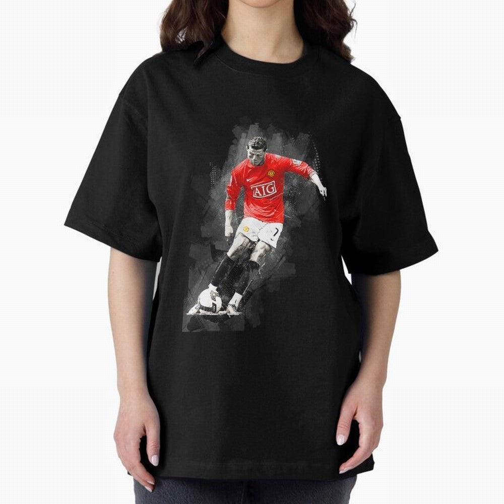 Cristiano Ronaldo gift Oversized T-Shirt Mark Match Day Hype around FIFA World Cup 2026 Group Stage, Haaland, Argentina and Brazil, Vintage Soccer Flavor, Modern Football Stars, National Flags and Final Night Emotion; Made for Die Hard Supporters,