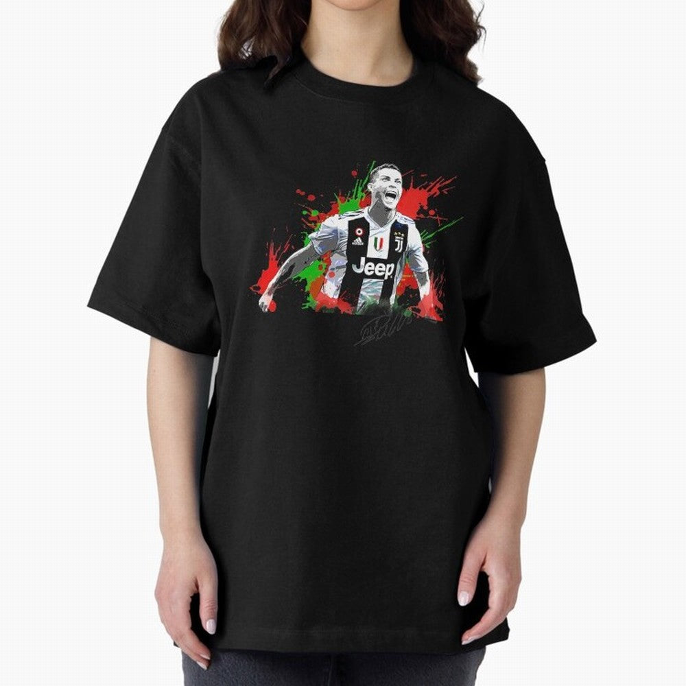 Cristiano Ronaldo Fan Oversized T-Shirt Stand Proud for FIFA World Cup 2026 USA Canada Mexico for Fans of Haaland and Mbappe and Portugal, Bringing Football History, Final Match Energy, Crowd Noise and Once in a Lifetime Moments; Created for Match