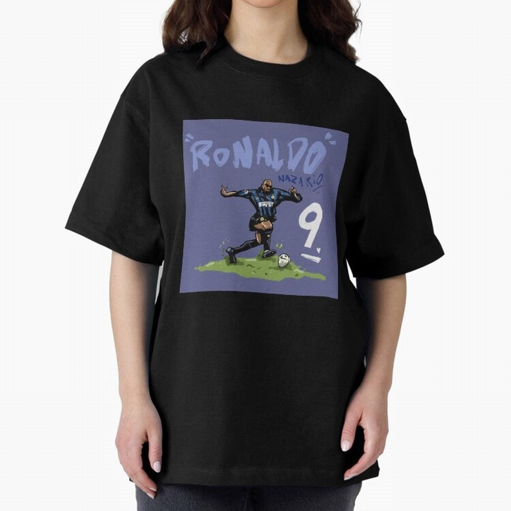 Ronaldo Nazario. Oversized T-Shirt Make Memories around the FIFA World Cup 2026 Group Stage Journey through Messi, Neymar and Mbappe Highlights, Brazil Pride, Fan Favorite Moments, National Team Passion, Big Match Drama and Soccer History; Great