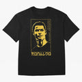 Ronaldo Golden Style Portrait art illustration Oversized T-Shirt Show Match Day Excitement for Match Day Hype around FIFA World Cup 2026, Messi, CR7 and Mbappe, Brazil, Portugal and Argentina, Championship Spirit, Famous Goals, Roaring Crowds and
