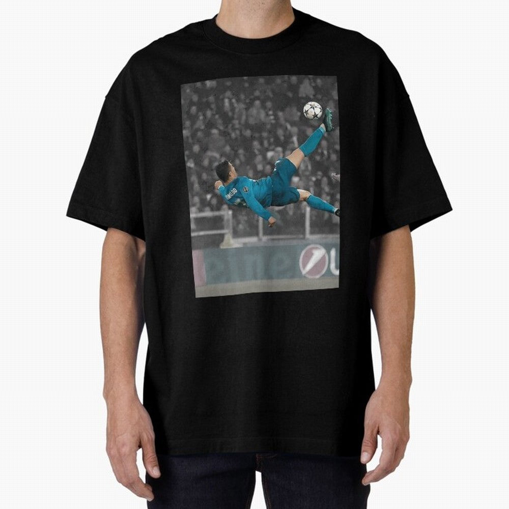 C Ronaldo Poster	 Oversized T-Shirt Feel the Trophy Chase of the FIFA World Cup 2026 Group Stage Journey through Messi, Neymar and Mbappe Highlights, France and Portugal Pride, Worldwide Fan Energy, Dramatic Goals, Stadium Lights and Championship
