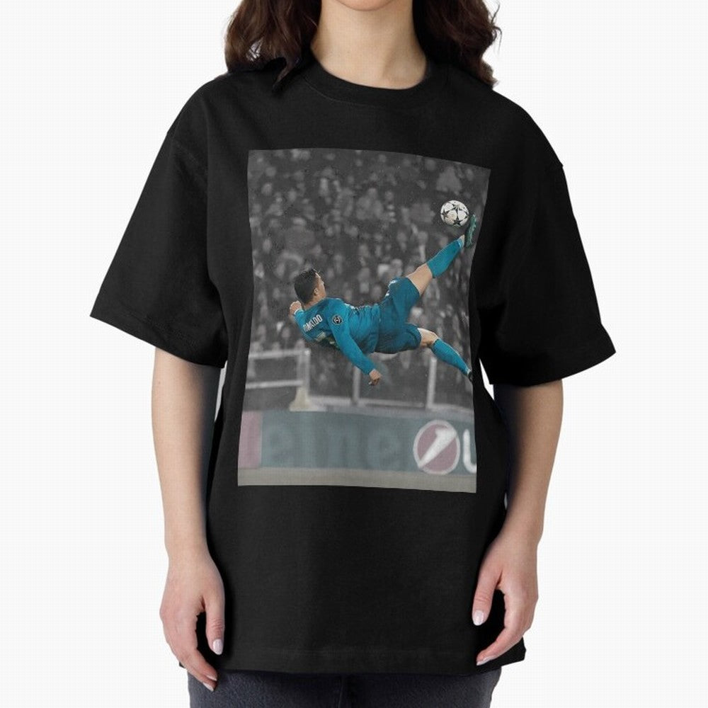 C Ronaldo Poster	 Oversized T-Shirt Feel the Trophy Chase of the FIFA World Cup 2026 Group Stage Journey through Messi, Neymar and Mbappe Highlights, France and Portugal Pride, Worldwide Fan Energy, Dramatic Goals, Stadium Lights and Championship