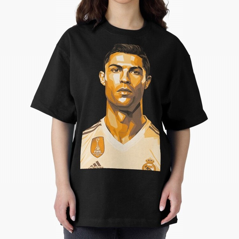 Ronaldo Oversized T-Shirt Remember Iconic Moments from Match Day Hype around FIFA World Cup 2026, Cristiano Ronaldo, Brazil, Soccer Culture, Superstar Moments, National Team Dreams and Competitive Fire; Ideal for Passionate Fans Who Love Underdog