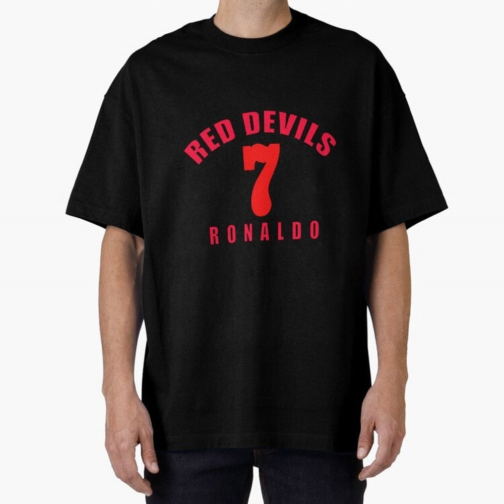 Cristiano Ronaldo Manchester United Oversized T-Shirt Celebrate the Biggest Stage of FIFA World Cup 2026 Capturing Cristiano Ronaldo, Portugal, Spain and Germany Energy, Retro Football Energy, Iconic Rivalries, Trophy Chase Drama and Stadium
