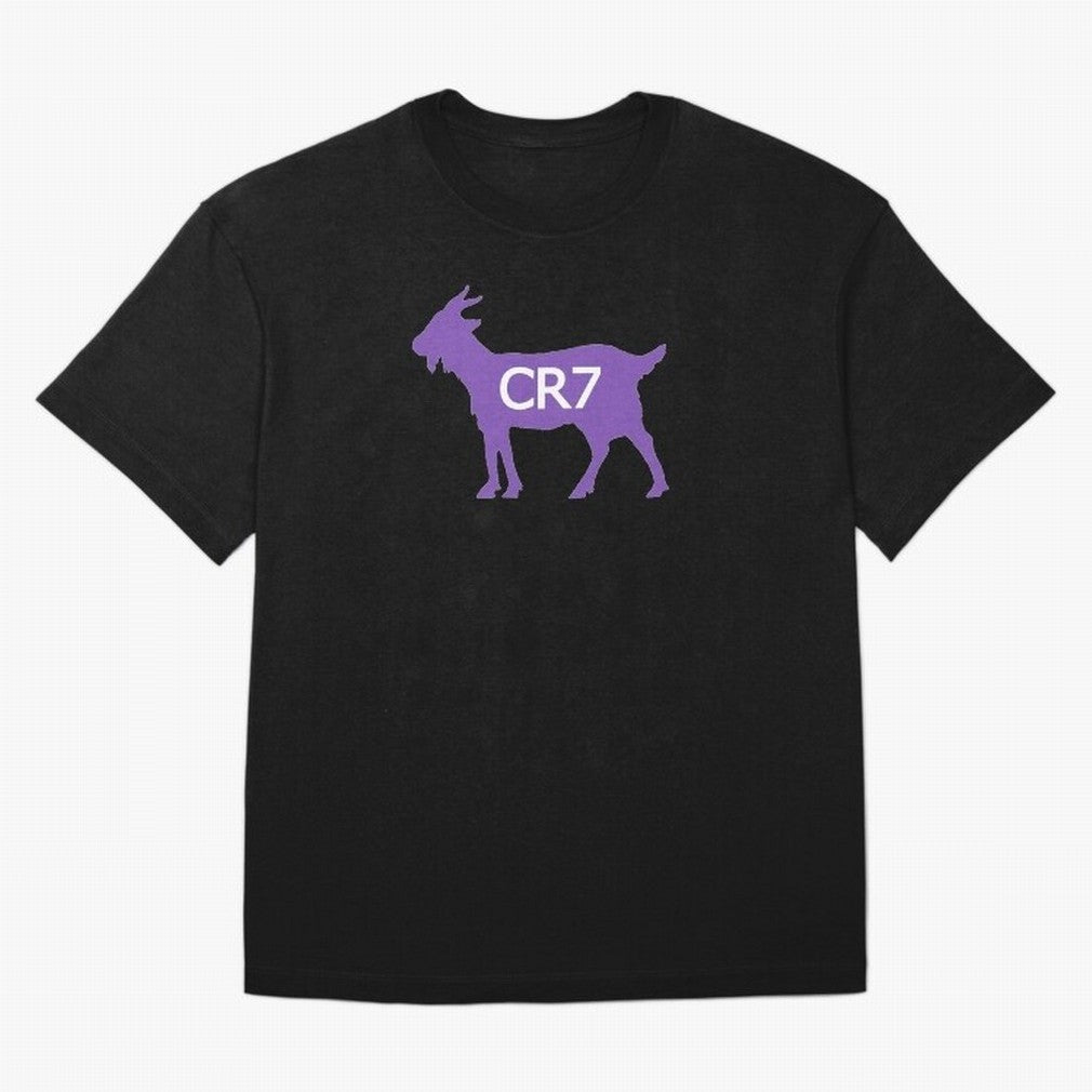 CR7 GOAT Purple Oversized T-Shirt Show Your Love for Match Day Hype around FIFA World Cup 2026 Group Stage, Mbappe and Neymar, Brazil, Match Day Excitement, Supporter Culture, Golden Goals and Global Football Passion; Great for Supporters Who Love