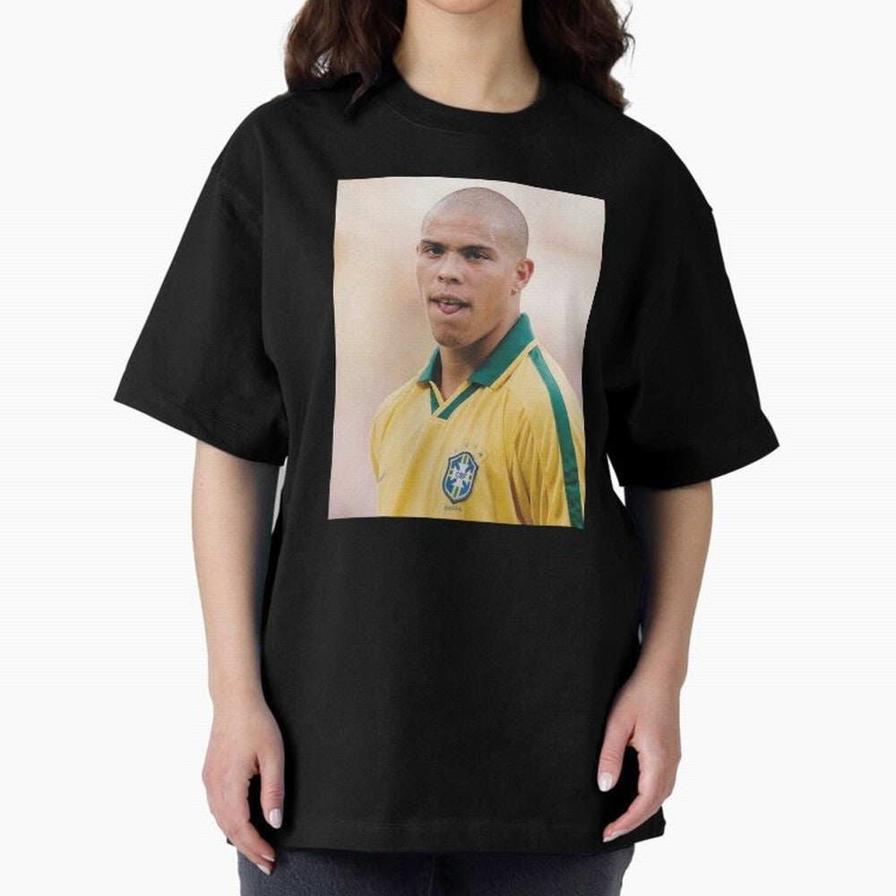 Art Ronaldo Luis Nazario de Lima Oversized T-Shirt Show Your Tournament Heart for FIFA World Cup 2026 Group Stage for Fans of CR7 and Messi and Portugal, Spain and Germany, Bringing Goal Celebration Energy, Supporter Heritage, Football Icons and