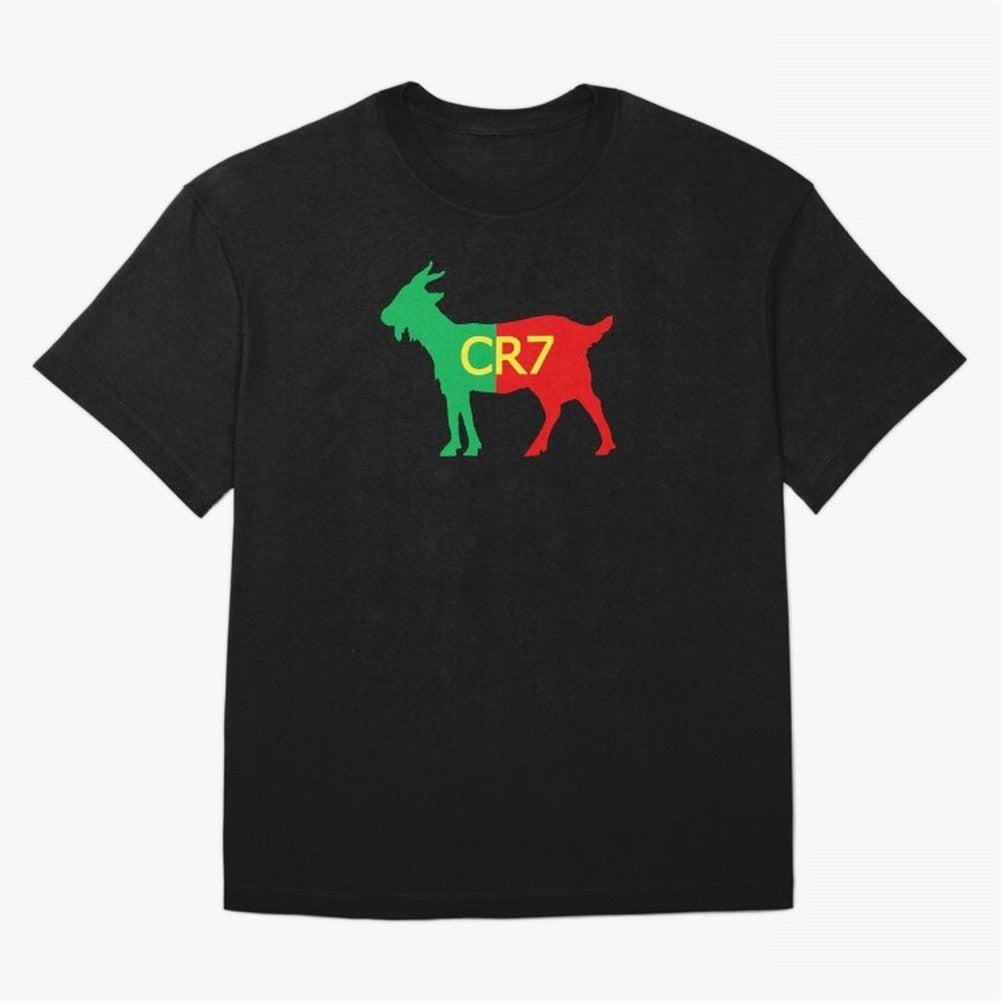 CR7 GOAT Tuga 3 Oversized T-Shirt Share Match Day Hype around FIFA World Cup 2026, Messi and Cristiano Ronaldo, Brazil, Goal Celebration Energy, Supporter Heritage, Football Icons and Worldwide Tournament Joy; Great for Supporters Who Love