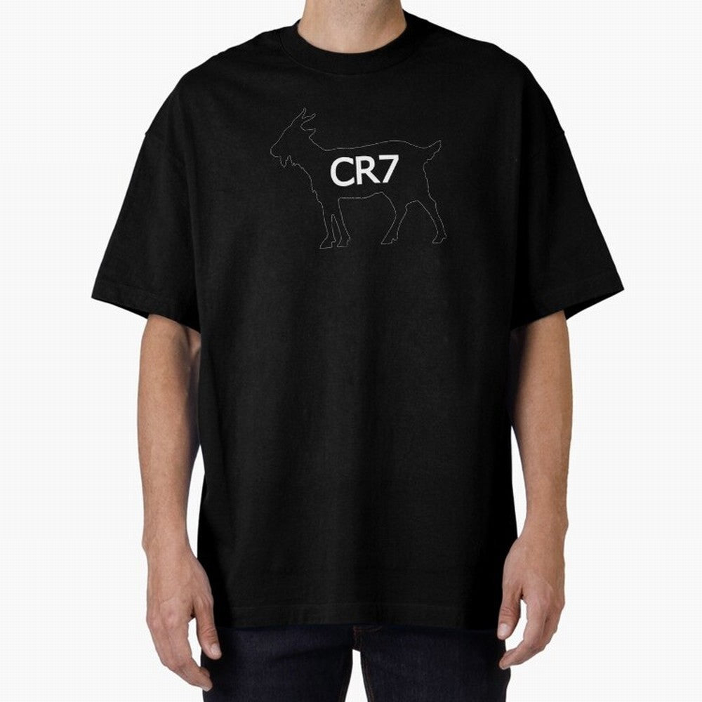 CR7 GOAT Alt Oversized T-Shirt Relive FIFA World Cup 2026 Group Stage Connected to Neymar, Haaland and Cristiano Ronaldo, England Energy, Supporter Pride, Iconic Celebrations, Legendary Names and Global Match Day Energy; Great for Watch Parties,