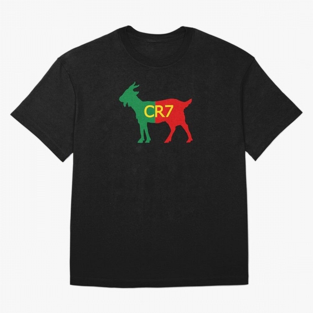 CR7 GOAT Tuga 2 Oversized T-Shirt Share the Excitement of FIFA World Cup 2026 Group Stage for Fans of Haaland and Mbappe and England and Germany, Bringing Championship Spirit, Famous Goals, Roaring Crowds and International Football Unity; Built for