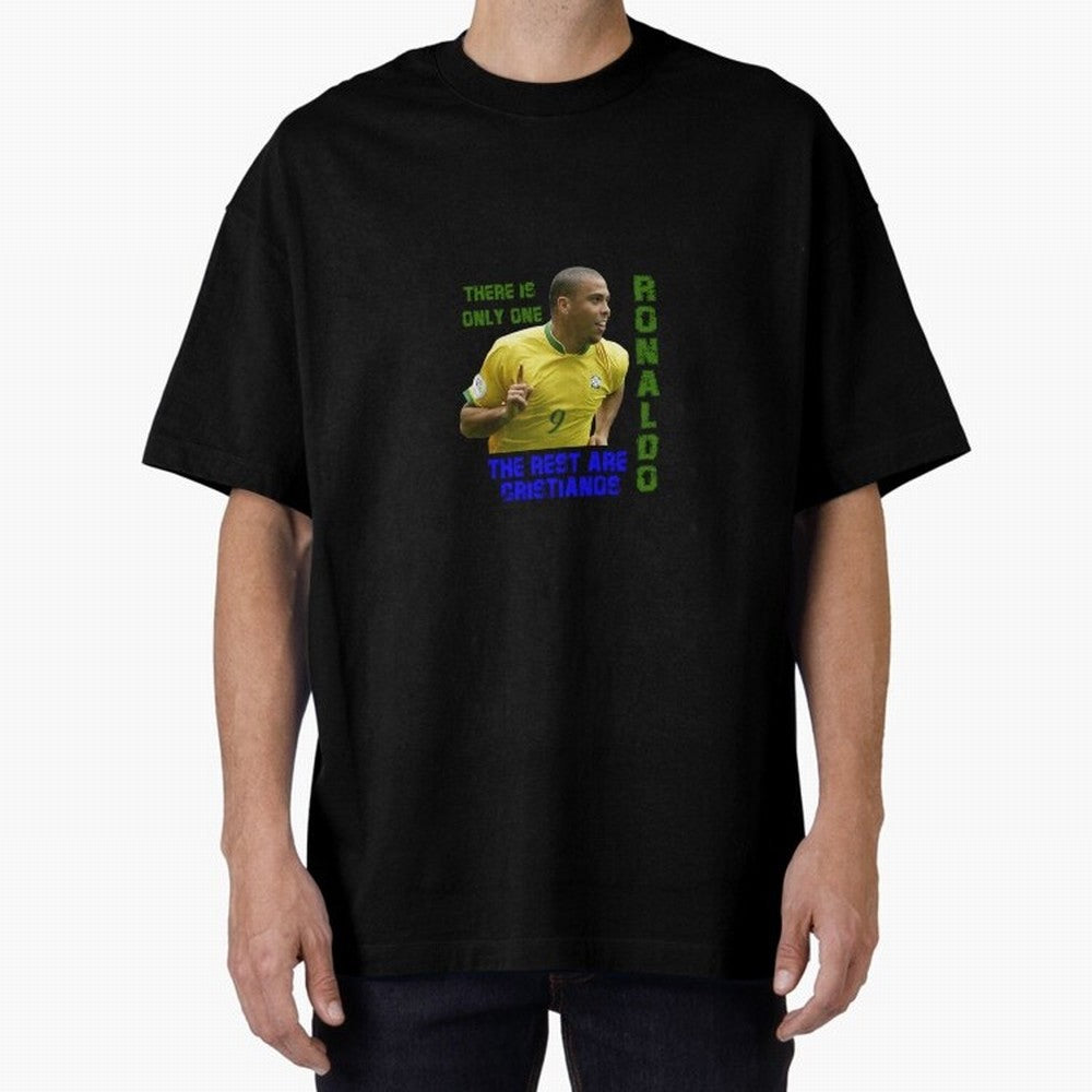 There is only one Ronaldo, the rest are Cristianos - Ronaldo Football Meme Oversized T-Shirt Make Every Match About Match Day Hype around FIFA World Cup 2026 USA Canada Mexico, Neymar, France, Supporter Pride, Iconic Celebrations, Legendary Names