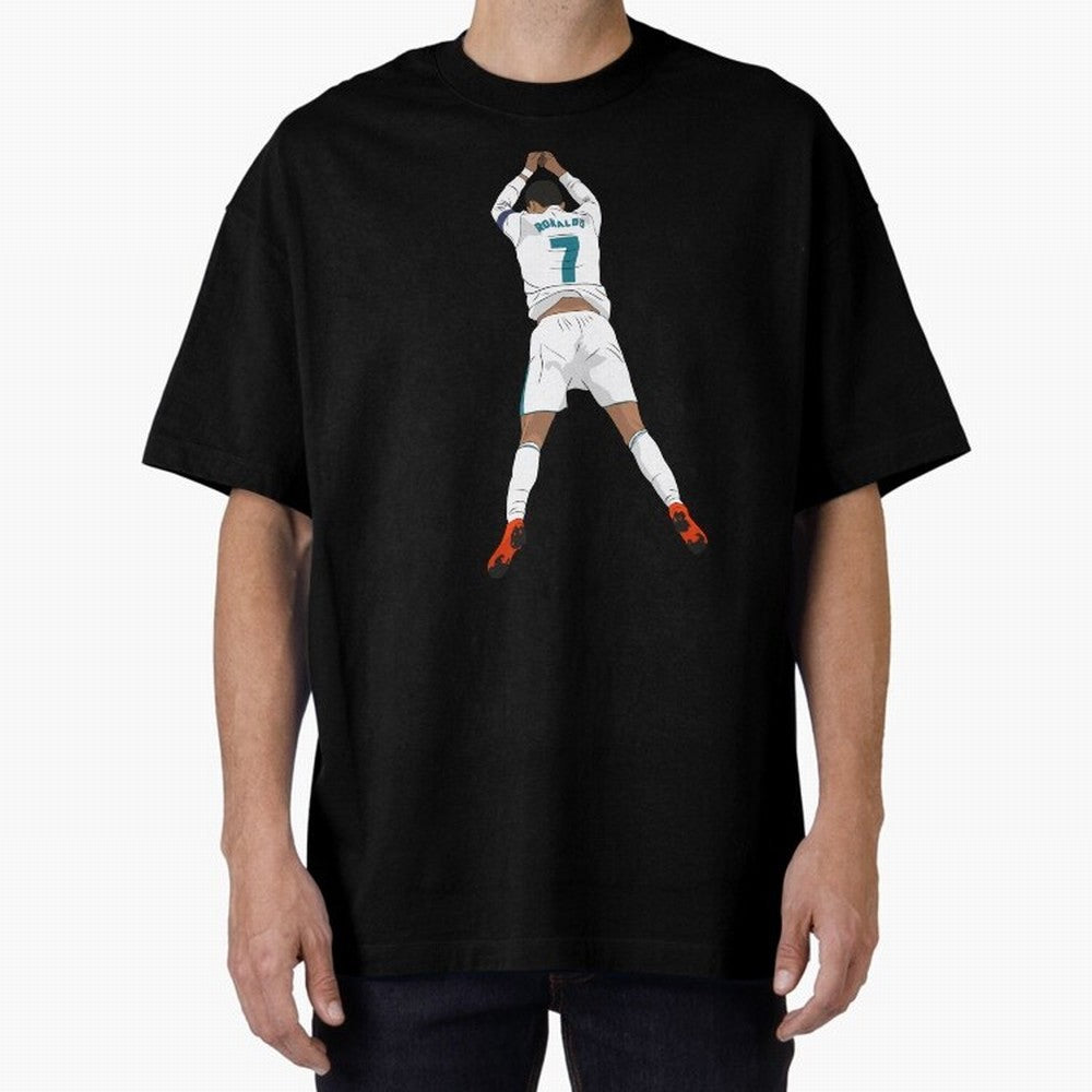 Cristiano Ronaldo Iconic Celebration Oversized T-Shirt Stand with the FIFA World Cup 2026 Group Stage Journey through Cristiano Ronaldo Highlights, Argentina Pride, Sports Nostalgia, International Competition, Famous Players and Unforgettable