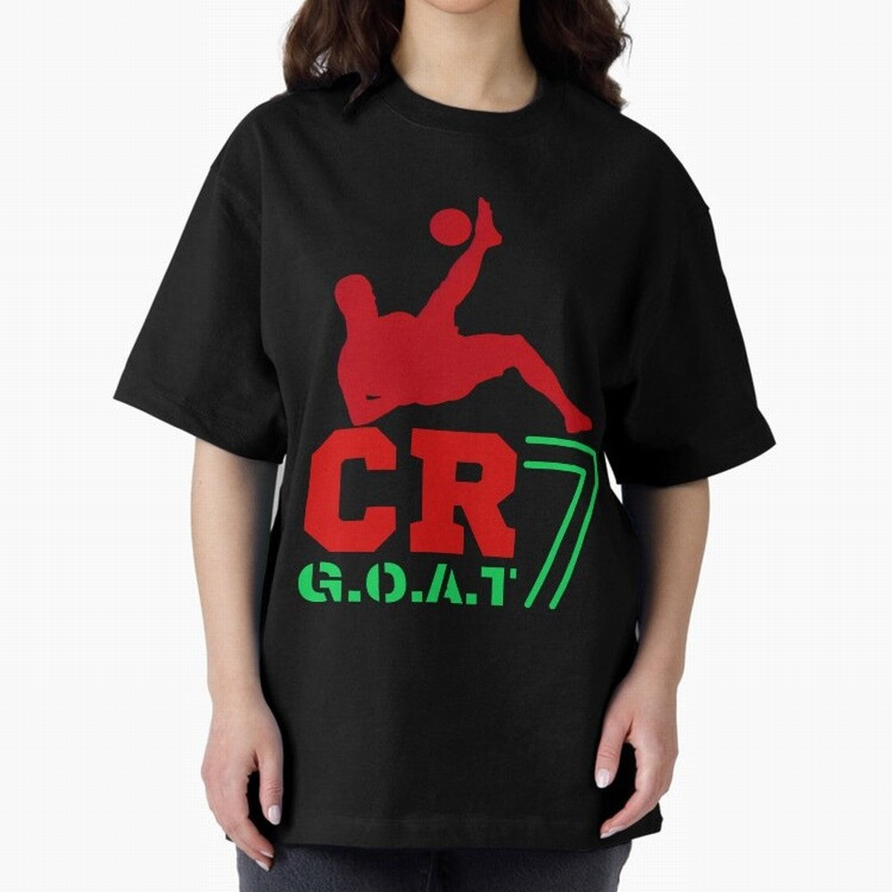 CR7 G.O.A.T Oversized T-Shirt Remember FIFA World Cup 2026 USA Canada Mexico for Fans of Neymar and England and Germany, Bringing Football Passion, Legendary Performances, Festival Vibes and Supporter Community; Ideal for Football Dads, Football