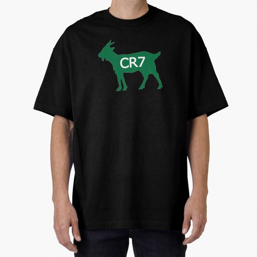 CR7 GOAT Saudi Arabia Oversized T-Shirt Show Fan Pride Across FIFA World Cup 2026 Centered on CR7 and Messi, Portugal, Spain and Germany Energy, Game Day Rituals, Football Legends, Country Pride and the Road to the Final; Perfect for Fans,