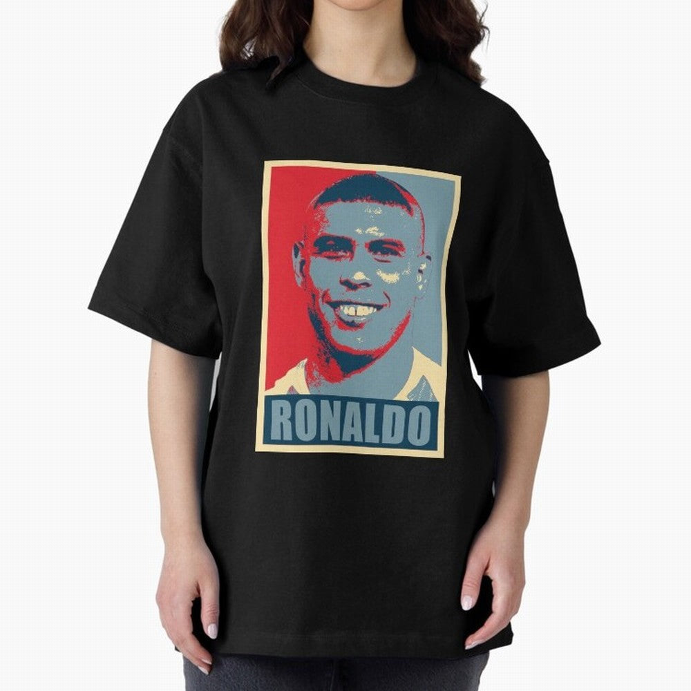 Ronaldo De Lima Hope Oversized T-Shirt Celebrate Golden Goal Energy in FIFA World Cup 2026 Group Stage Connected to Mbappe and Neymar, Brazil Energy, Football Passion, Legendary Performances, Festival Vibes and Supporter Community; Perfect for