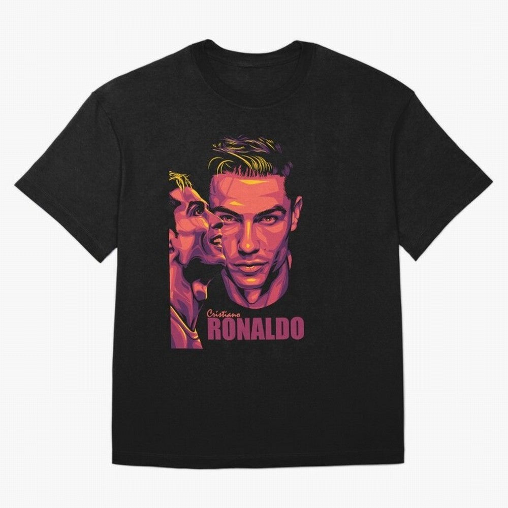 Cristiano Ronaldo Glow in the Dark Oversized T-Shirt Cheer through Every Moment of Global Football Passion for FIFA World Cup 2026, Driven by Mbappe, Brazil, Portugal and Argentina, Goal Celebration Energy, Supporter Heritage, Football Icons and