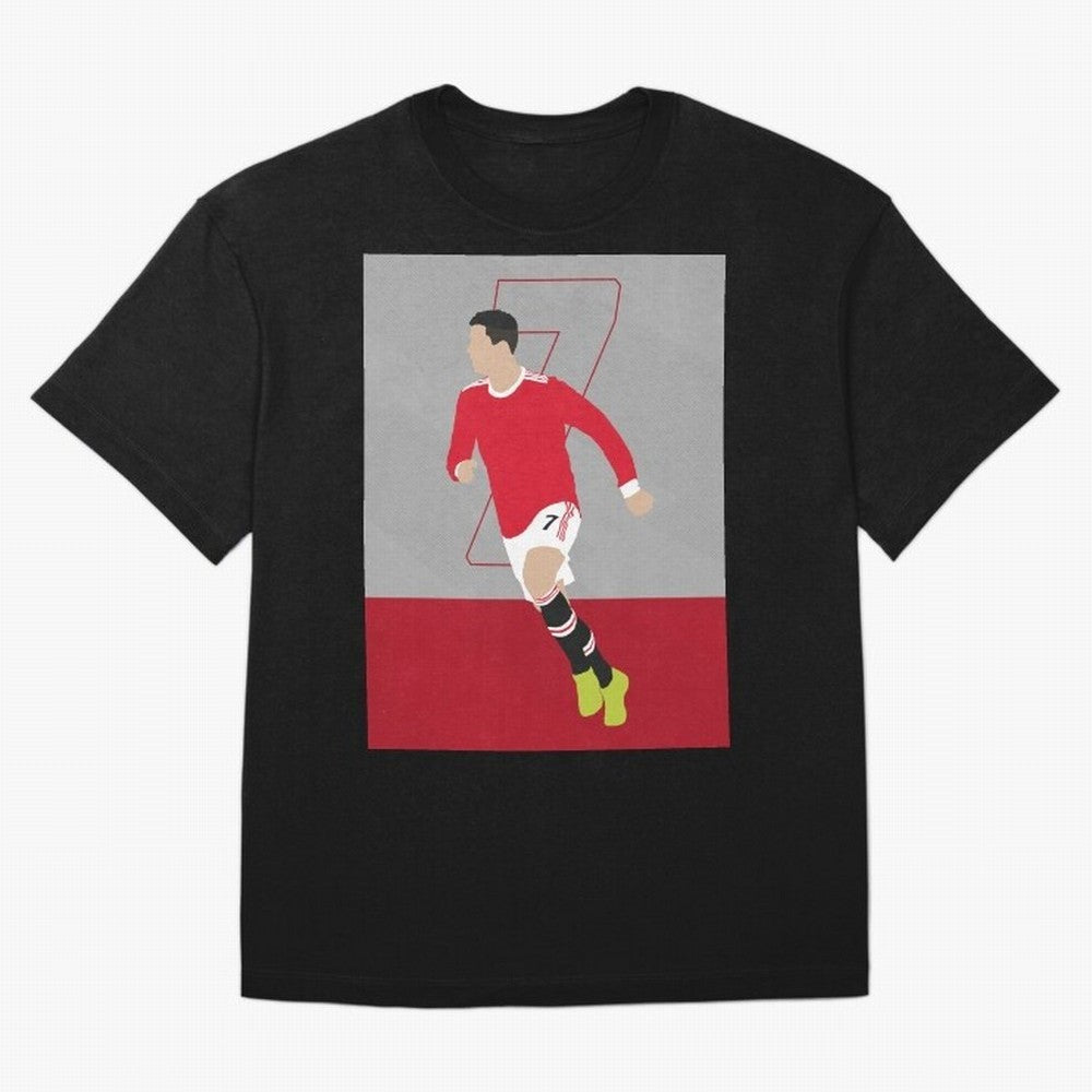 Cristiano Ronaldo 2021/22 Illustration Oversized T-Shirt Treasure Match Day Hype around FIFA World Cup 2026 Group Stage, Messi, Brazil, Tournament Hype, Historic Matchups, Family Viewing Parties and Global Sports Pride; Made for Die Hard