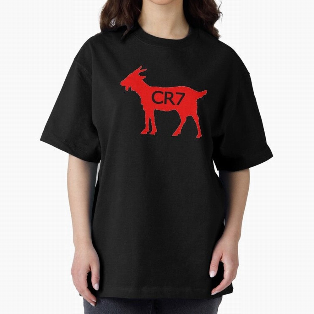 CR7 GOAT Red Oversized T-Shirt Treasure FIFA World Cup 2026 USA Canada Mexico Made for Haaland, Argentina, France and Brazil Energy, Football History, Final Match Energy, Crowd Noise and Once in a Lifetime Moments; Ideal for Football Dads, Football