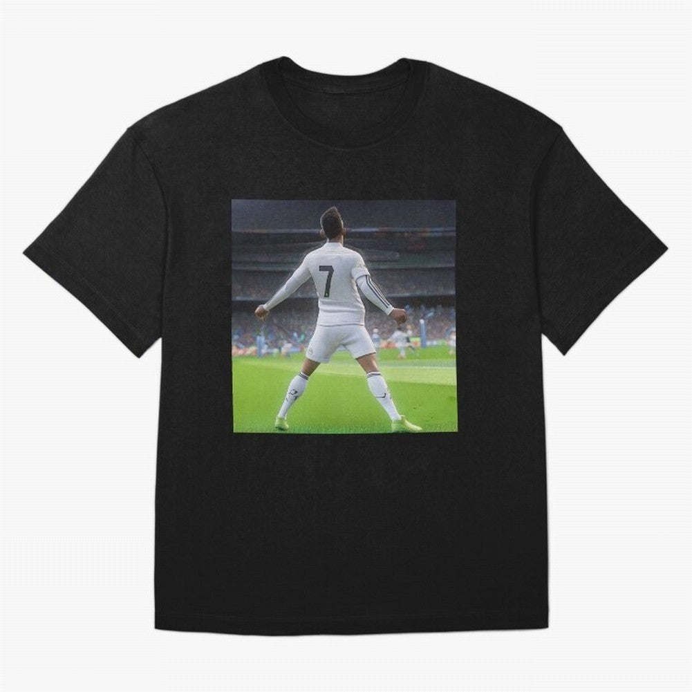 Ronaldo caricature Oversized T-Shirt Bring Bold Fan Energy to FIFA World Cup 2026 Group Stage Spirit, Centered on Argentina, France and Brazil, Messi and Cristiano Ronaldo, Vintage Soccer Flavor, Modern Football Stars, National Flags and Final
