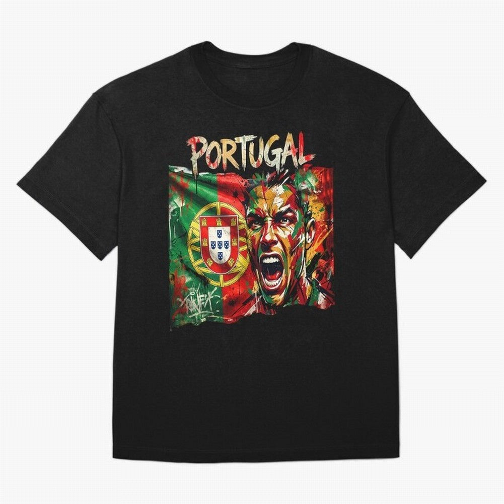 PORTUGAL FOOTBALL TEAM Oversized T-Shirt Bring Bold Fan Energy to FIFA World Cup 2026 USA Canada Mexico Spirit, Driven by Netherlands, CR7 and Messi, Football Passion, Legendary Performances, Festival Vibes and Supporter Community; Perfect for
