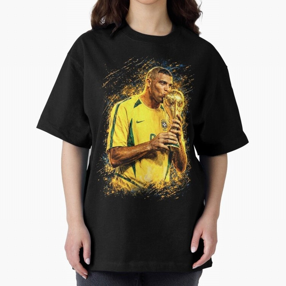 R9 Ronaldo Football Legend Oversized T-Shirt Keep Football History Alive during the FIFA World Cup 2026 USA Canada Mexico Journey through Neymar Highlights, France and Portugal Pride, Tournament Hype, Historic Matchups, Family Viewing Parties and