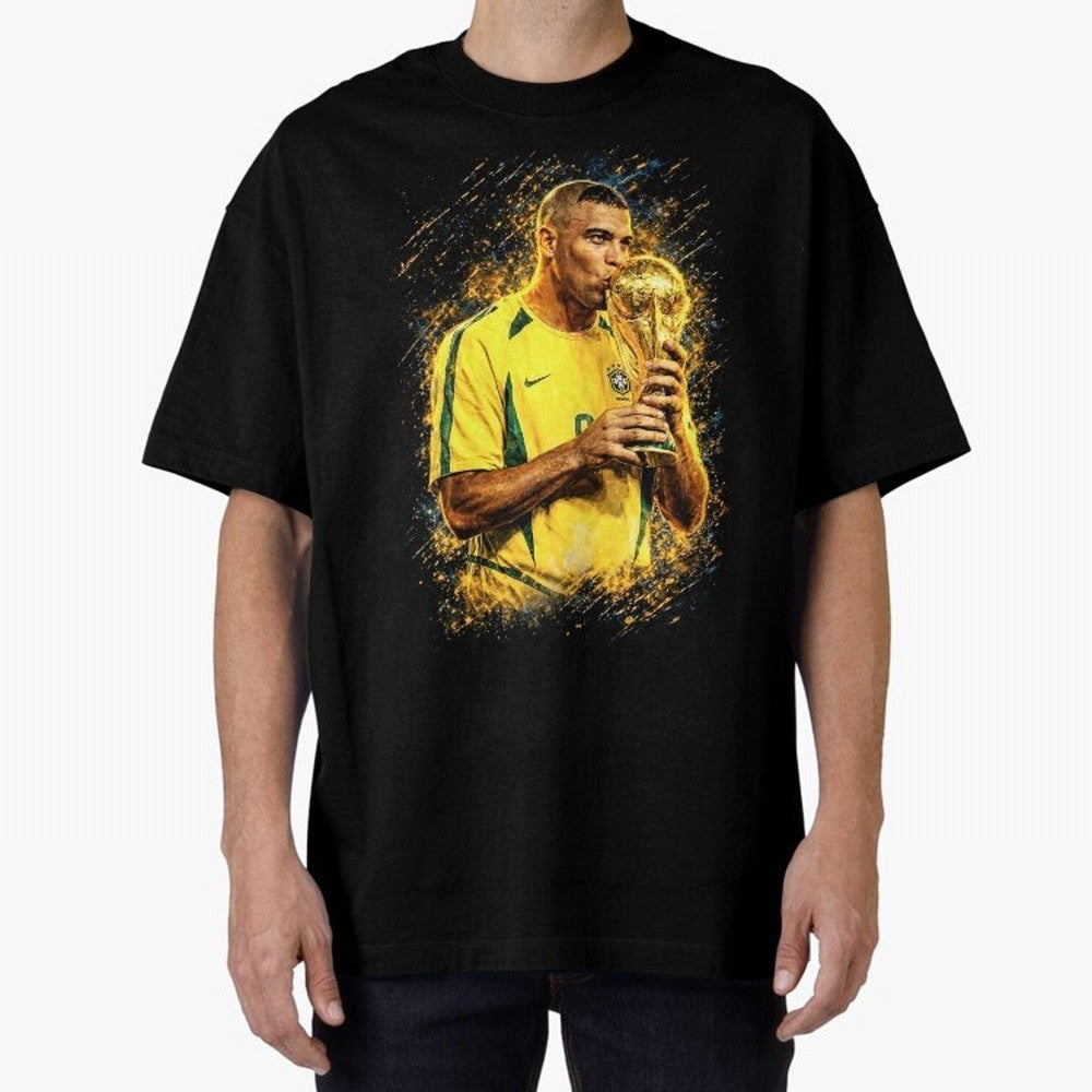 R9 Ronaldo Football Legend Oversized T-Shirt Keep Football History Alive during the FIFA World Cup 2026 USA Canada Mexico Journey through Neymar Highlights, France and Portugal Pride, Tournament Hype, Historic Matchups, Family Viewing Parties and
