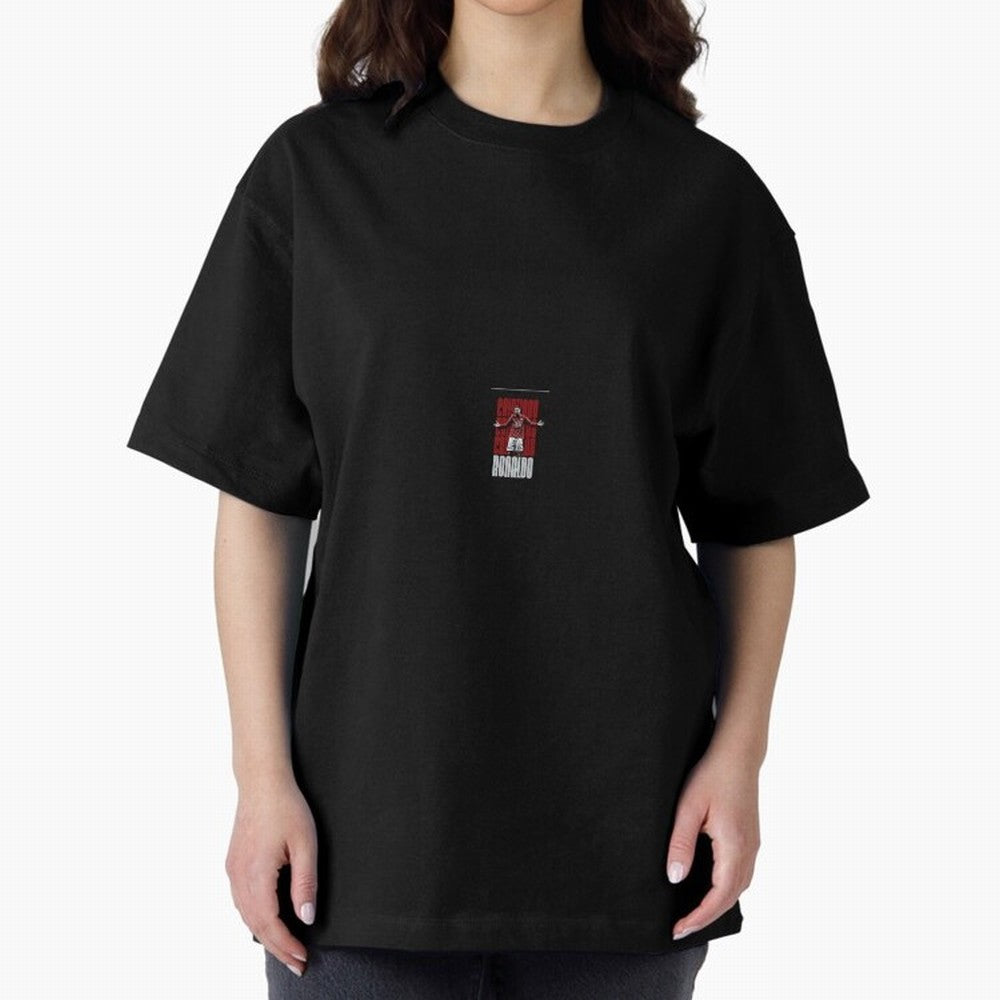 Ronaldo sticker Oversized T-Shirt Refresh FIFA World Cup 2026 Spirit, with Portugal, Messi, Game Day Rituals, Football Legends, Country Pride and the Road to the Final; Perfect for Fans, Collectors, Family Gatherings, Watch Parties and Every