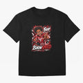 I Show Speed SUI Anime poster | Hype art Red Black Streewear Oversized T-Shirt Capture Global Football Passion for FIFA World Cup 2026, Capturing Messi and Cristiano Ronaldo, Brazil, Championship Spirit, Famous Goals, Roaring Crowds and