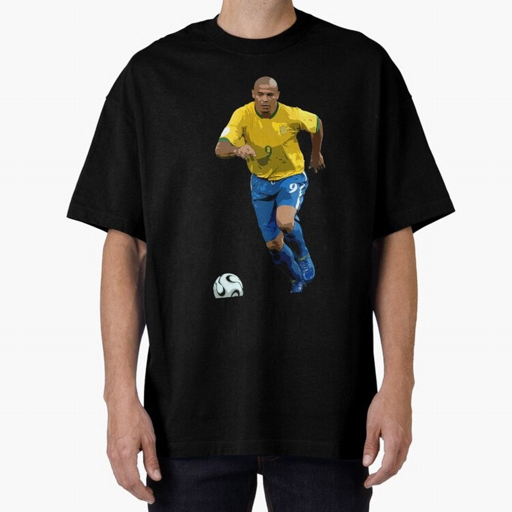 Ronaldo Nazario Oversized T-Shirt Bring Match Day Fire to FIFA World Cup 2026 USA Canada Mexico Highlighting CR7, Argentina Energy, Sports Nostalgia, International Competition, Famous Players and Unforgettable Victories; Great for Supporters Who