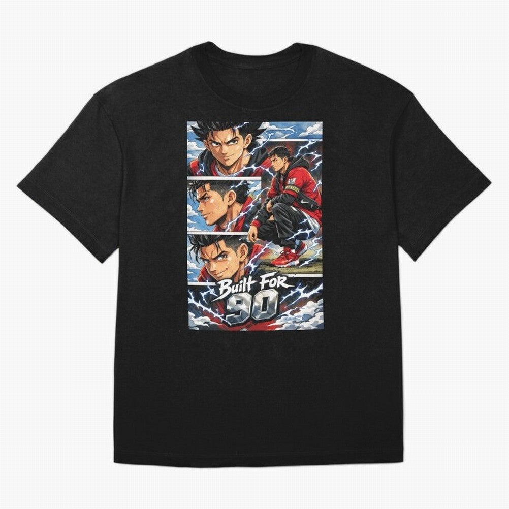 Built for 90 ¨C Anime Streetwear Football Art Oversized T-Shirt Make Game Day About FIFA World Cup 2026 USA Canada Mexico for Fans of Messi, Neymar and Mbappe and Argentina, Bringing Supporter Pride, Iconic Celebrations, Legendary Names and Global