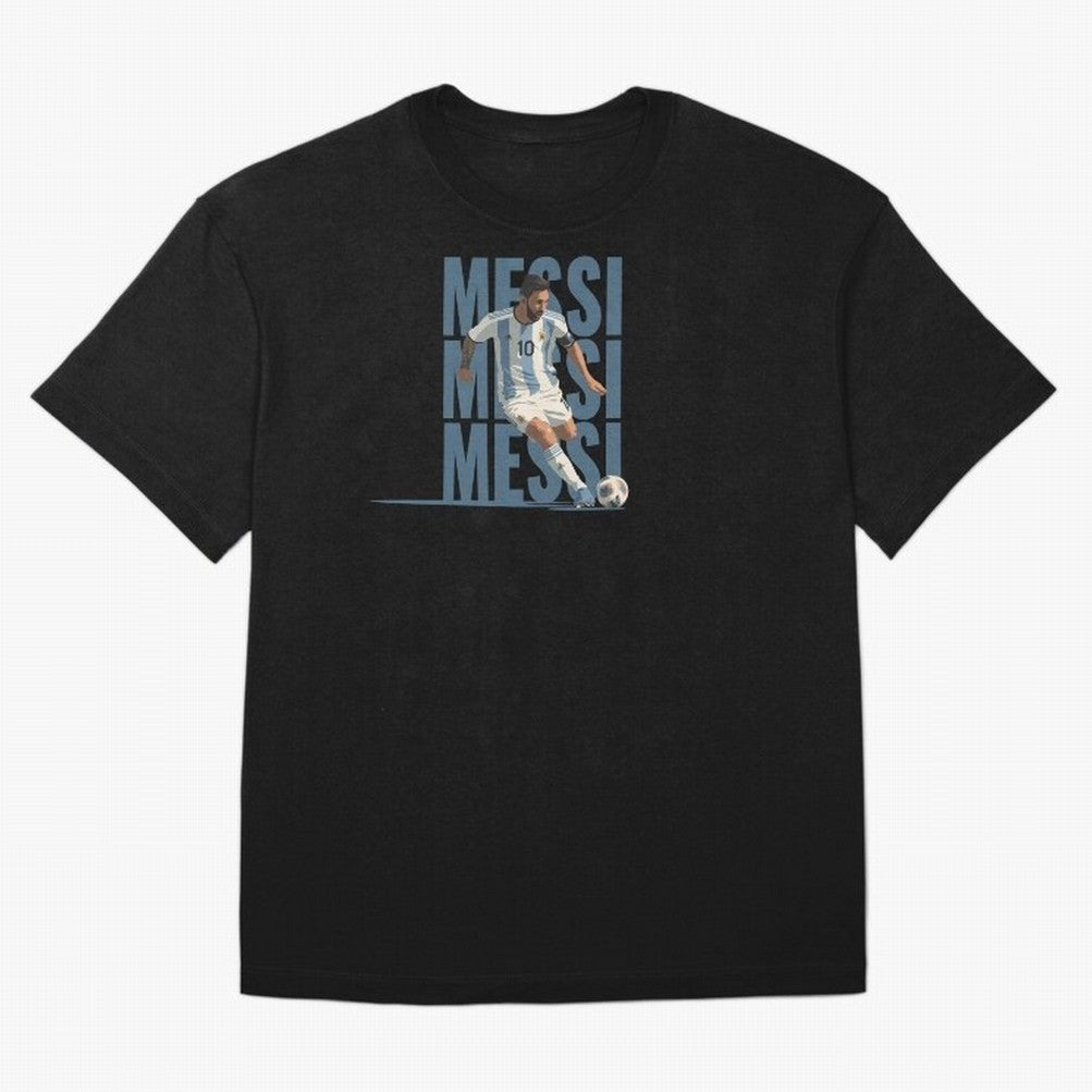 Messi in action Minimalist Graphic Oversized T-Shirt Stand Out with Spirit from FIFA World Cup 2026 USA Canada Mexico for Fans of CR7 and England and Germany, Bringing Football Passion, Legendary Performances, Festival Vibes and Supporter