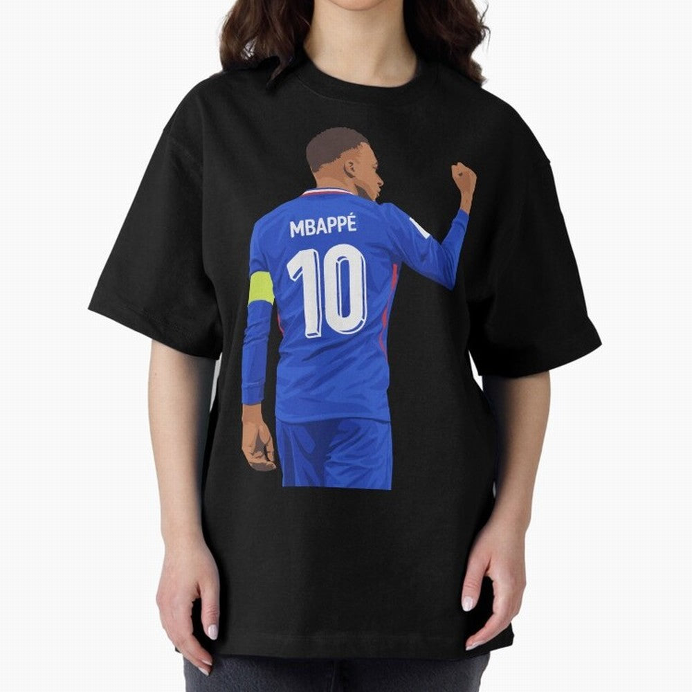 Kylian Mbappe France Oversized T-Shirt Join Supporters Worldwide for Global Football Passion for FIFA World Cup 2026, Featuring Messi, Argentina, France and Brazil, Game Day Rituals, Football Legends, Country Pride and the Road to the Final; Ideal