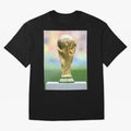 World CUP. Oversized T-Shirt Celebrate Classic Football Spirit in Global Football Passion for FIFA World Cup 2026 Group Stage, Highlighting Messi, Neymar and Mbappe, Argentina, Vintage Soccer Flavor, Modern Football Stars, National Flags and Final