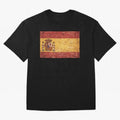 Vintage Distressed Spanish Flag Oversized T-Shirt Bring International Match Energy to Global Football Passion for FIFA World Cup 2026, Driven by Haaland and Mbappe, Brazil, Portugal and Argentina, Fan Favorite Moments, National Team Passion, Big