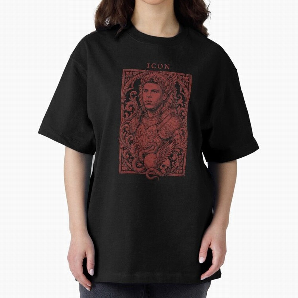 Ronaldo Naz¨¢rio ¡ª The Broken Phenomenon Oversized T-Shirt Experience the Global Stage of FIFA World Cup 2026 USA Canada Mexico Featuring Haaland and Mbappe, Argentina and Brazil Energy, Championship Spirit, Famous Goals, Roaring Crowds and