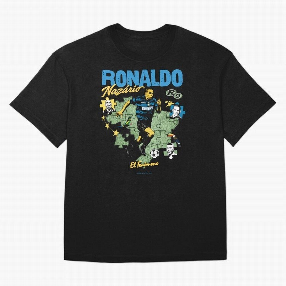 R9 Ronaldo Nazario Retro Brazil Soccer Oversized T-Shirt Show Fan Pride Across FIFA World Cup 2026 Group Stage Spirit, Highlighting Germany, Haaland, Stadium Memories, Football Loyalty, International Chants and Championship Tradition; Perfect for