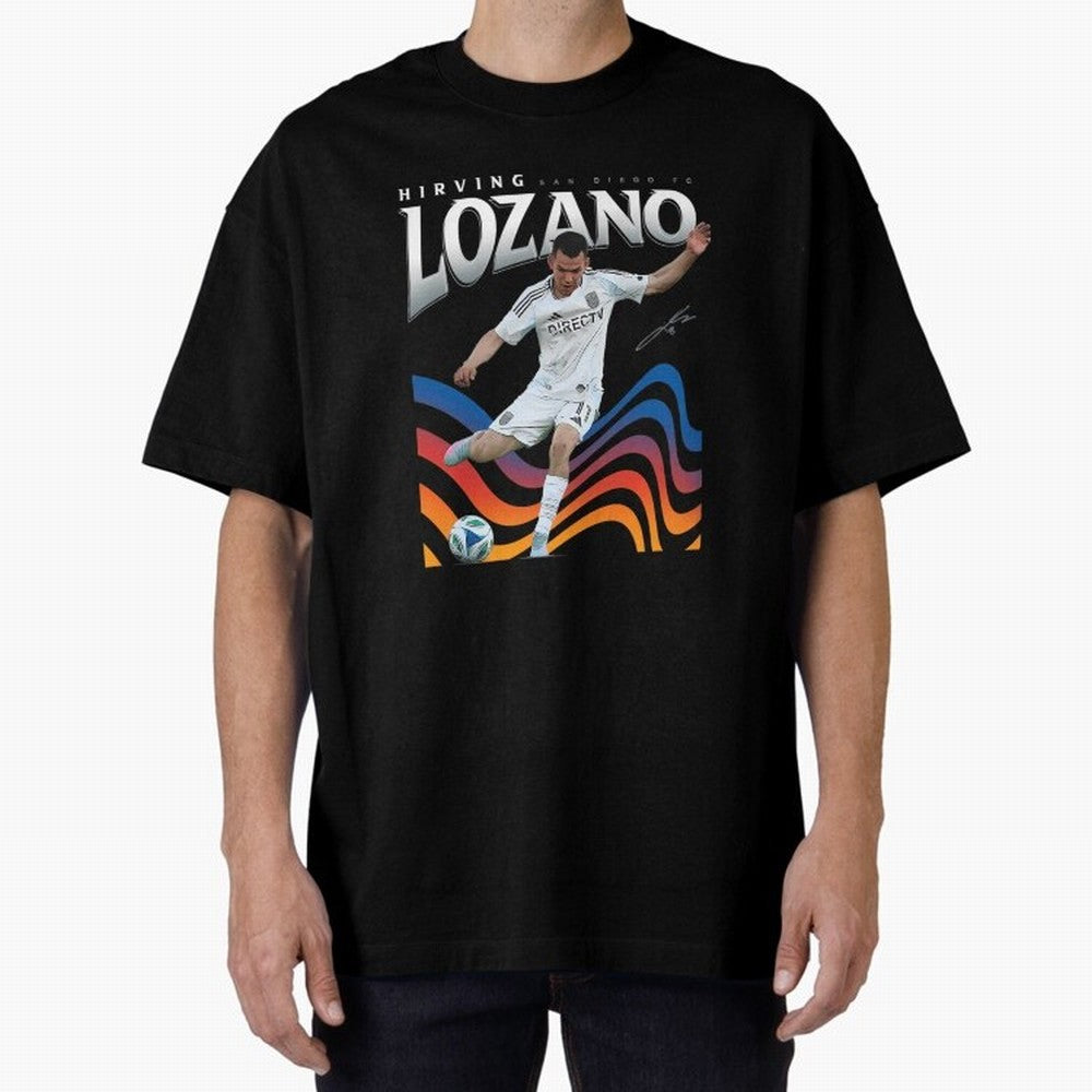 Hirving Lozano San Diego Fc Oversized T-Shirt Back Your Heroes with Match Day Hype around FIFA World Cup 2026, Mbappe and Neymar, England, Champion Mindset, Group Stage Buzz, Knockout Tension and Passionate Fan Culture; Perfect for Supporters Who