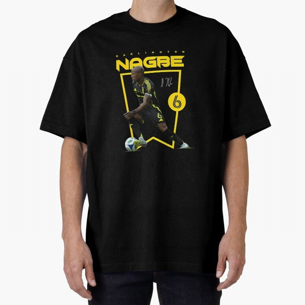 Darlington Nagbe Columbus Oversized T-Shirt Turn Up for the FIFA World Cup 2026 Journey through CR7 and Messi Highlights, Portugal Pride, Classic Soccer Heritage, Championship Pressure, Fan Loyalty and International Pride; Great for Supporters Who
