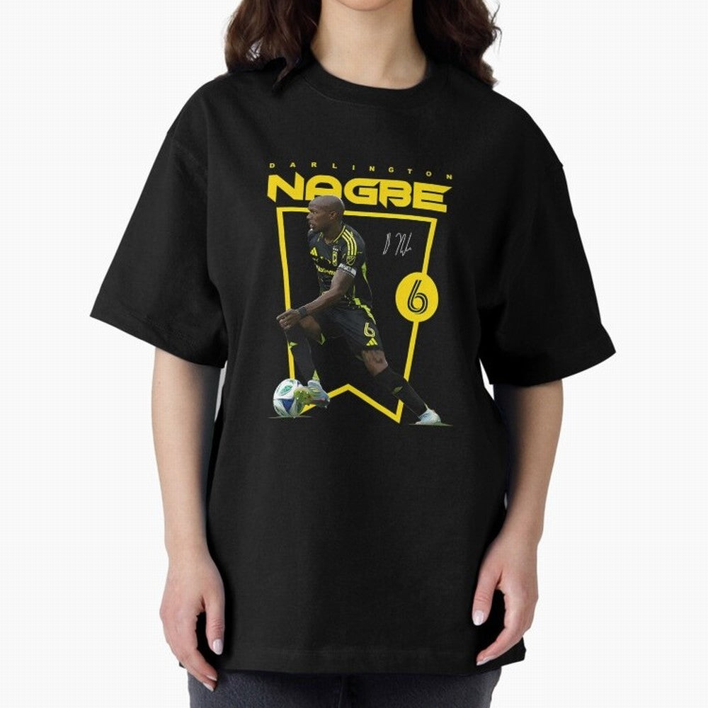 Darlington Nagbe Columbus Oversized T-Shirt Turn Up for the FIFA World Cup 2026 Journey through CR7 and Messi Highlights, Portugal Pride, Classic Soccer Heritage, Championship Pressure, Fan Loyalty and International Pride; Great for Supporters Who