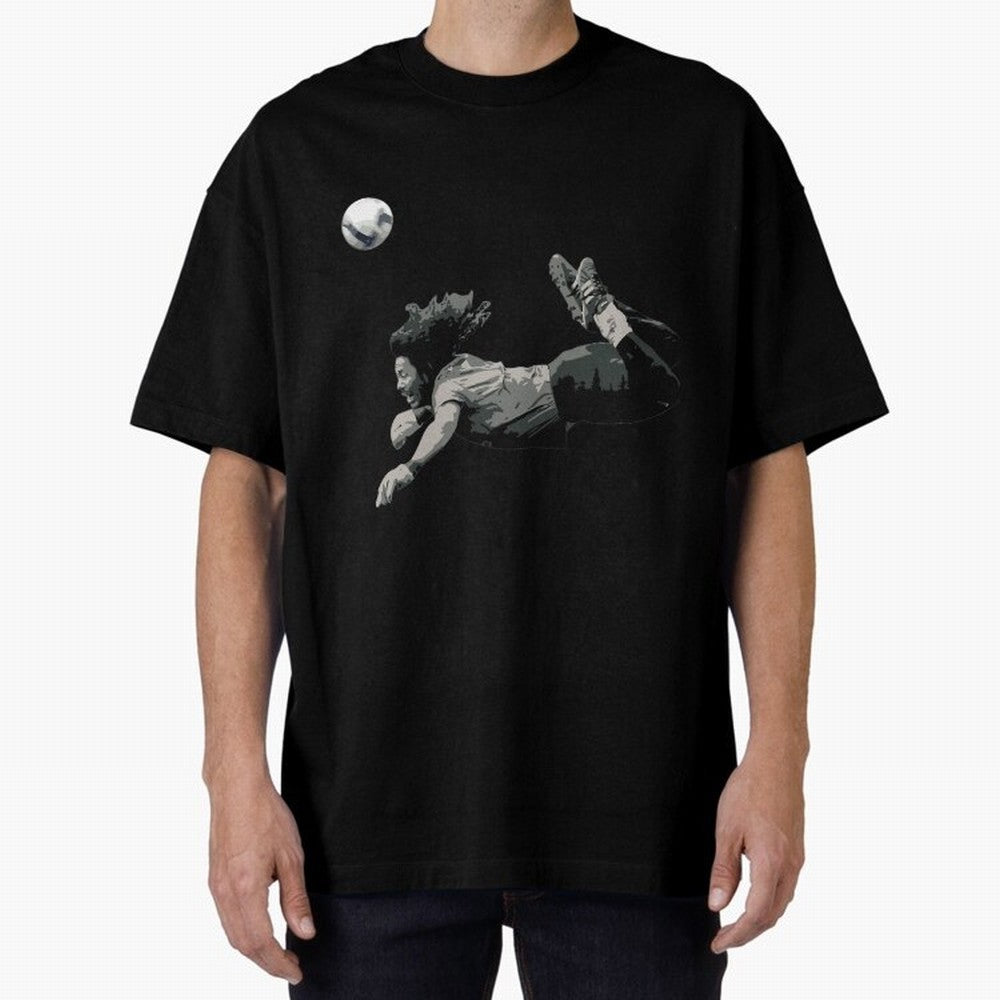 Rene Higuitas Scorpion Kick35 Oversized T-Shirt Capture Stadium Memories from the FIFA World Cup 2026 Group Stage Journey through Mbappe Highlights, Brazil, Portugal and Argentina Pride, Football Festival Excitement, Trophy Ambitions, Country