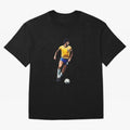 Legends Of The Beautiful Game Cartoon Collection Legends Socrates Cartoon Artwork9 Oversized T-Shirt Represent the Passion of Match Day Hype around FIFA World Cup 2026, Cristiano Ronaldo, Argentina and Brazil, Stadium Chants, National Pride, Trophy