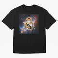 The Real Madrid Galaxy Oversized T-Shirt Represent Global Football Passion for FIFA World Cup 2026 USA Canada Mexico, Filled with Messi and Cristiano Ronaldo, England and Germany, Goal Celebration Energy, Supporter Heritage, Football Icons and