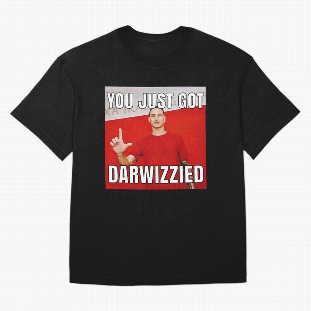You Just Got Darwizzied Active Oversized T-Shirt Show Match Day Excitement for FIFA World Cup 2026 for Fans of Mbappe and Neymar and Spain, Bringing Soccer Culture, Superstar Moments, National Team Dreams and Competitive Fire; Great for Supporters