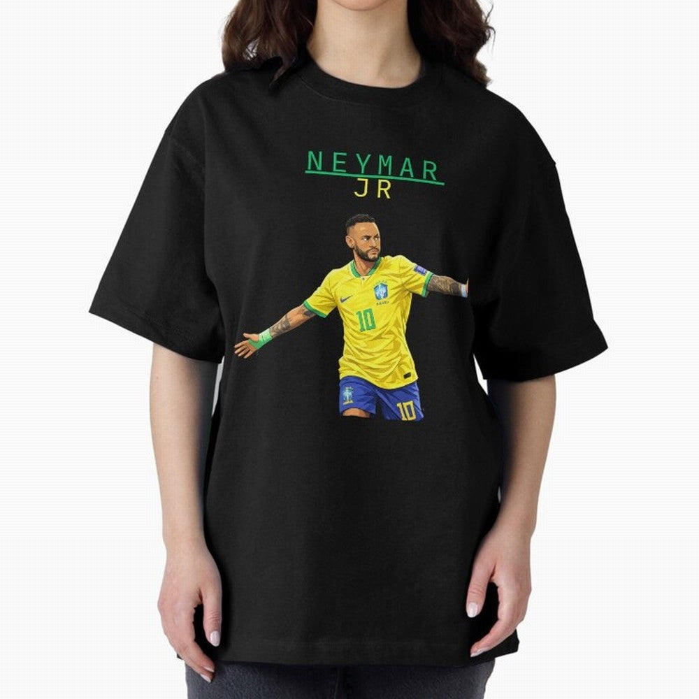 Neymar Oversized T-Shirt Honor Champions and Dreams in FIFA World Cup 2026 USA Canada Mexico Made for Mbappe and Neymar, Spain Energy, Fan Favorite Moments, National Team Passion, Big Match Drama and Soccer History; Created for Match Day Parties,