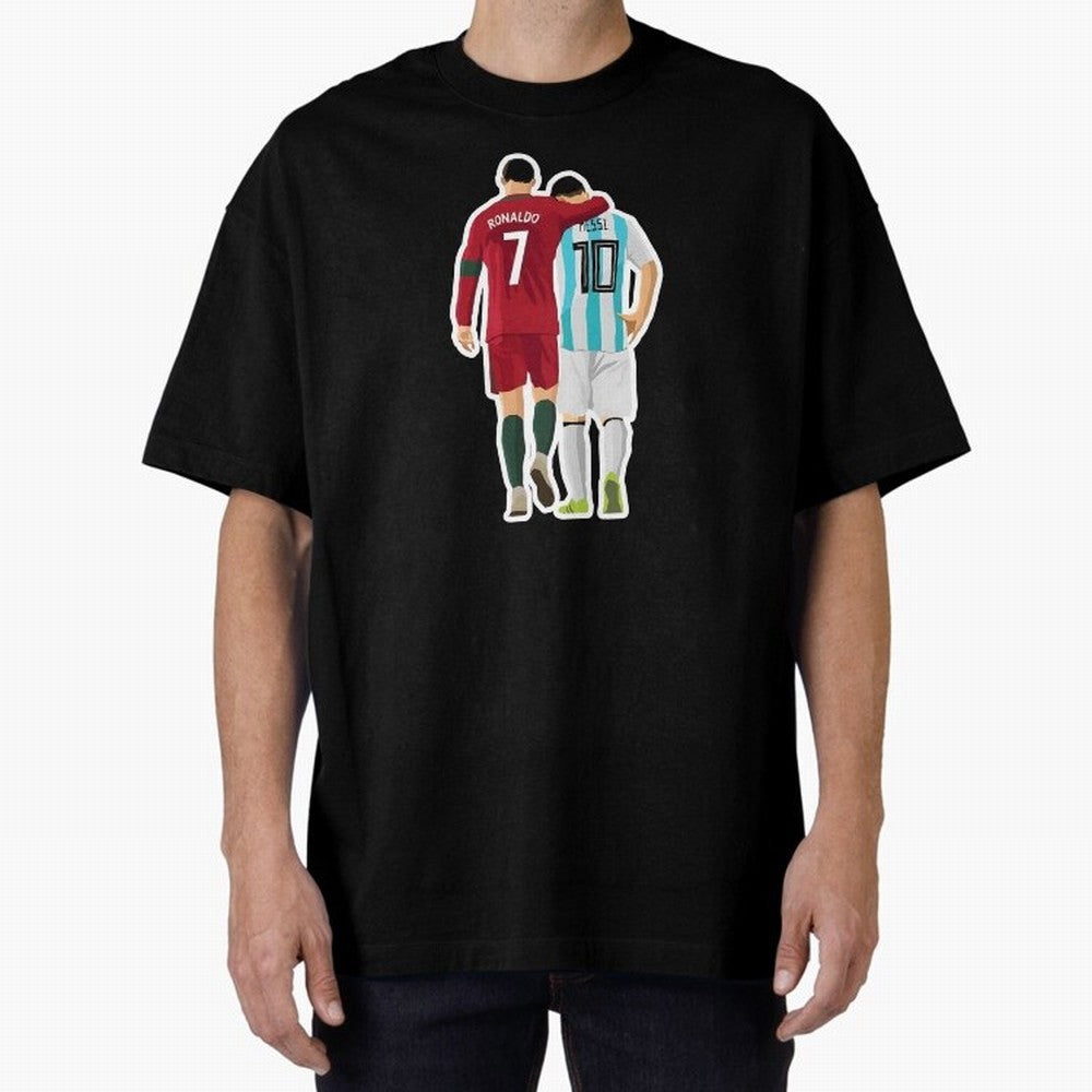 Ronaldo & Messi Oversized T-Shirt Represent the Passion of FIFA World Cup 2026 Group Stage Celebrating Neymar, Haaland and Cristiano Ronaldo, England, France and Netherlands Energy, Match Day Excitement, Supporter Culture, Golden Goals and Global