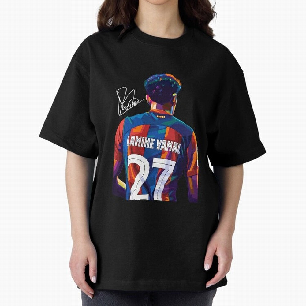 Lamine Yamal Football Player Oversized T-Shirt Build the FIFA World Cup 2026 USA Canada Mexico Journey through CR7 Highlights, Netherlands Pride, Classic Soccer Heritage, Championship Pressure, Fan Loyalty and International Pride; Ideal for Fans