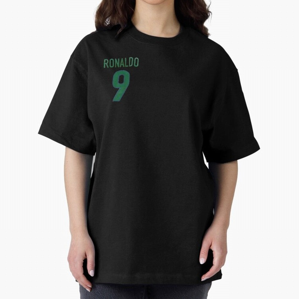 Ronaldo 9 Brazil Back of the shirt Oversized T-Shirt Make Every Match About Global Football Passion for FIFA World Cup 2026, Capturing Cristiano Ronaldo, Haaland and CR7, Spain and Netherlands, Global Supporter Spirit, Legendary Goals, National