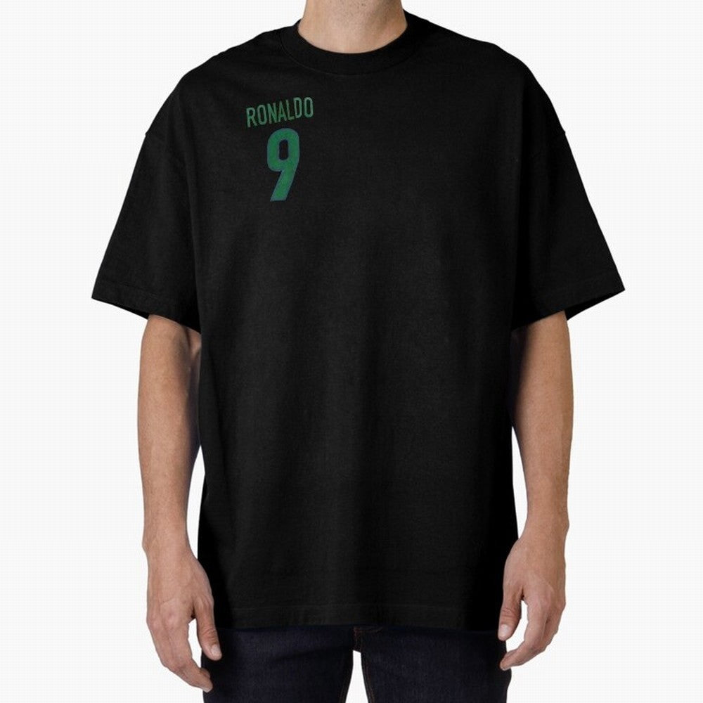 Ronaldo 9 Brazil Back of the shirt Oversized T-Shirt Make Every Match About Global Football Passion for FIFA World Cup 2026, Capturing Cristiano Ronaldo, Haaland and CR7, Spain and Netherlands, Global Supporter Spirit, Legendary Goals, National
