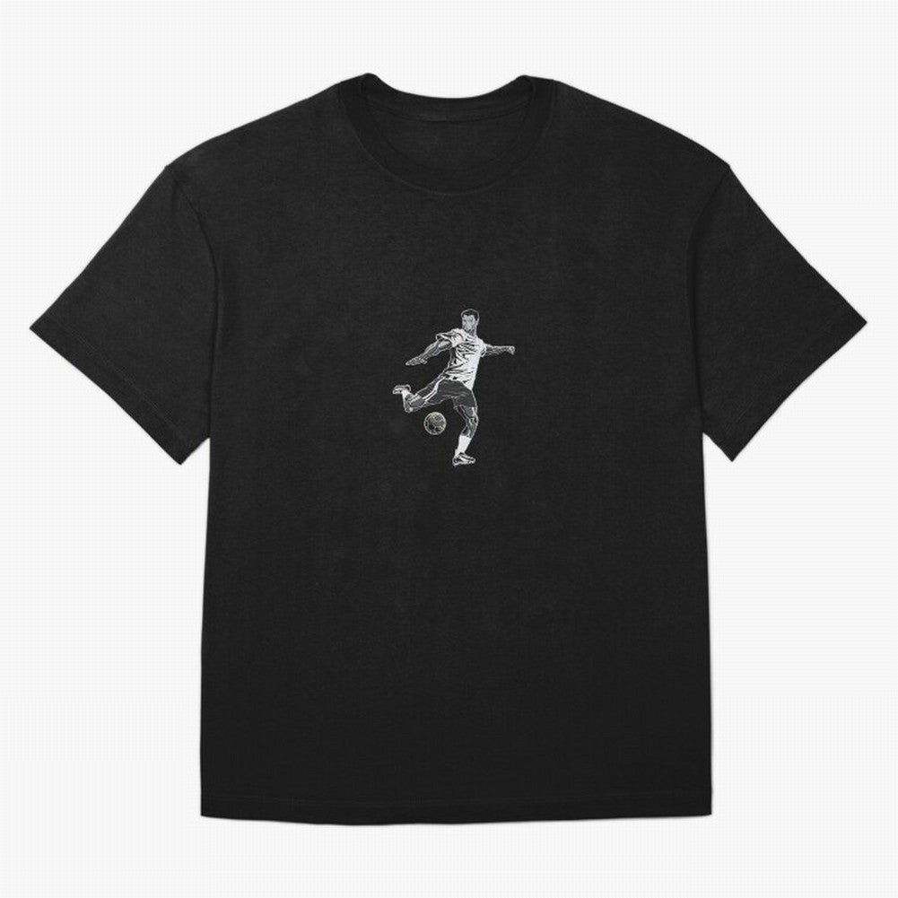Fooball player Oversized T-Shirt Fuel Your Fan Pride for FIFA World Cup 2026 for Fans of Mbappe and Neymar and Portugal, Bringing Championship Spirit, Famous Goals, Roaring Crowds and International Football Unity; Ideal for Passionate Fans Who Love
